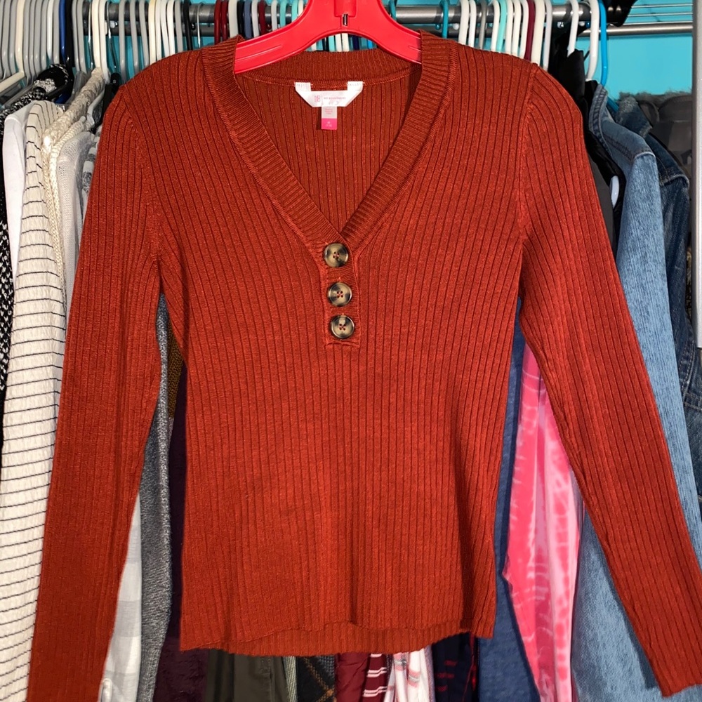 Burnt orange long sleeve